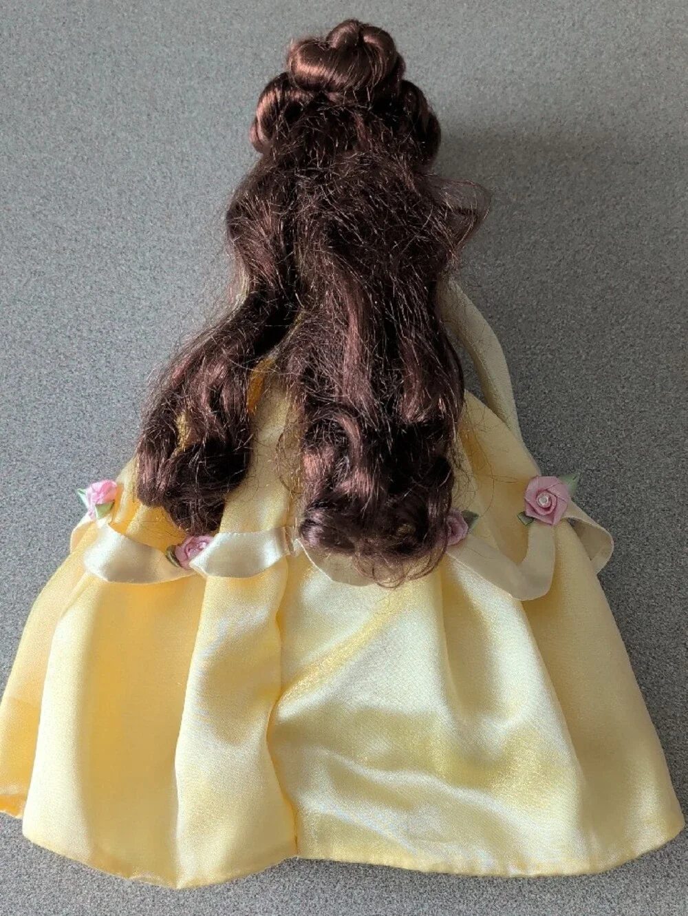 Source Unknown Yellow Princess Doll with Pink Rose Details